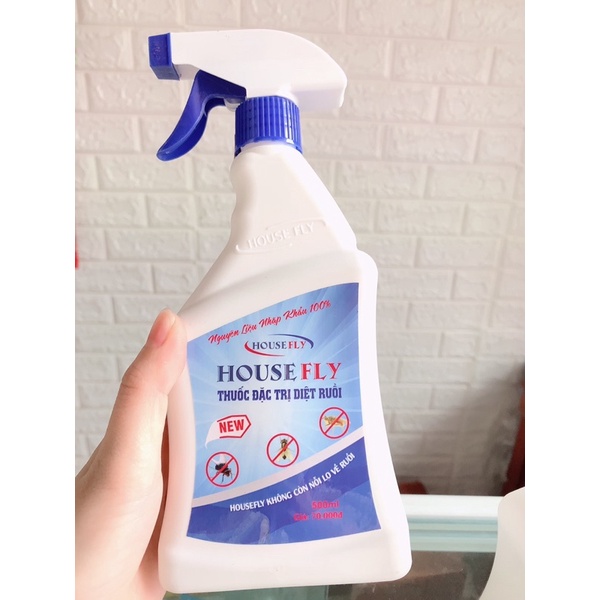 Mẫu Mới Chai xịt Ruồi Muỗi kiến gián HOUSEFLY 500ml không mùi an toàn - hiệu quả dùng cho gia đình trại chăn nuôi