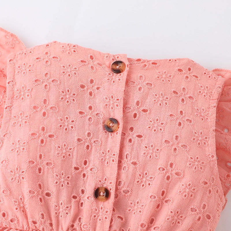 Body Tay Ngắn Cho Bé Gái Sơ Sinh 0-24 Tháng,Bodysuit Liền Thân Mùa Hè
