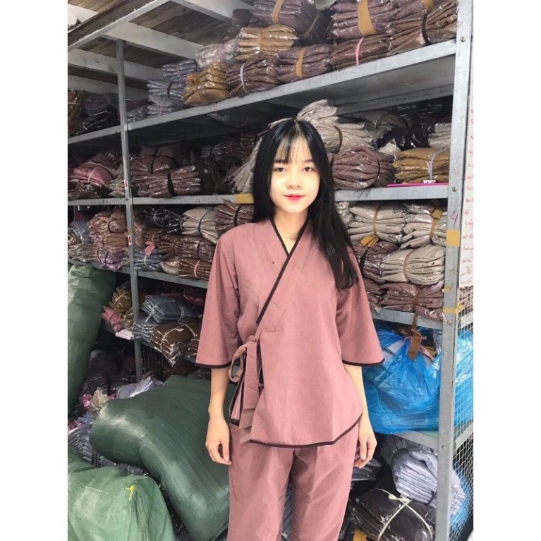 [Giá rẻ bất ngờ] Đồ lam đi chùa(nơ nhật không thêu) | BigBuy360 - bigbuy360.vn