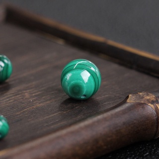 Chuỗi Hạt Đá Malachite Tự Nhiên Màu Xanh Lá Dùng Làm Đồ Trang Sức Thủ Công