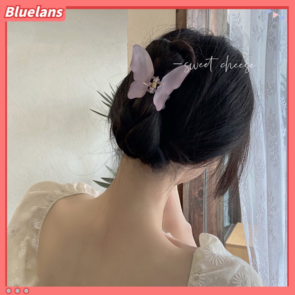 Kẹp Tóc Hình Bướm Răng Chéo Thanh Lịch Thời Trang