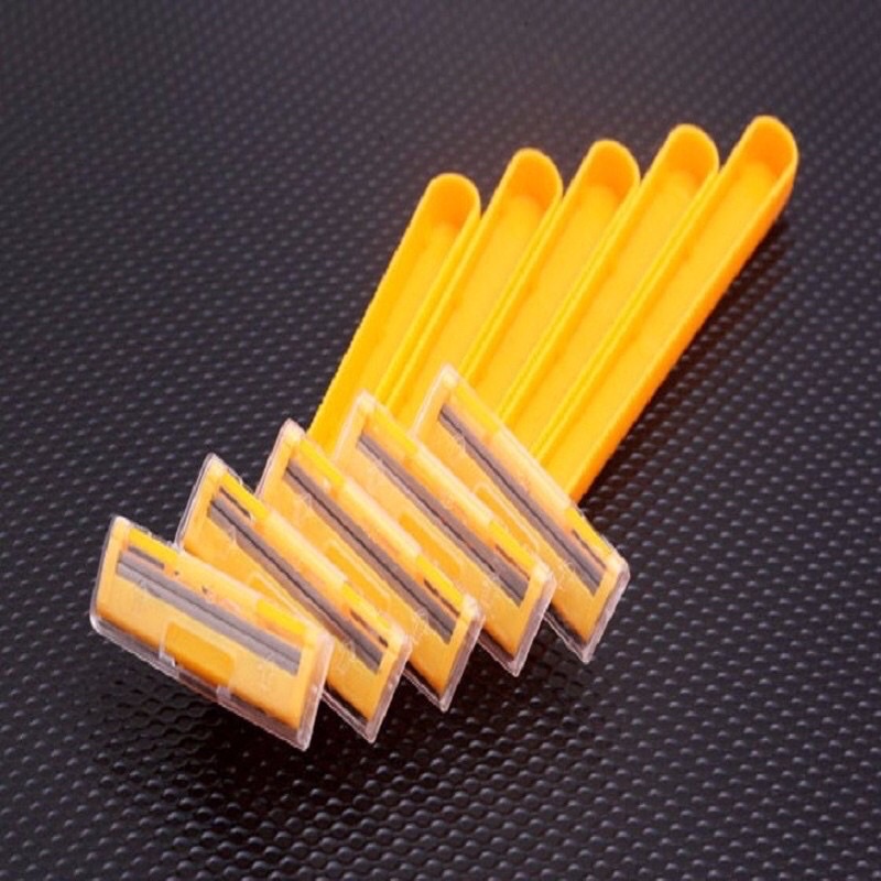 COMBO 5 DAO CẠO RÂU LƯỠI KÉP CÁN VÀNG - DAO CẠO LÔNG NÁCH, LÔNG TAY CHÂN