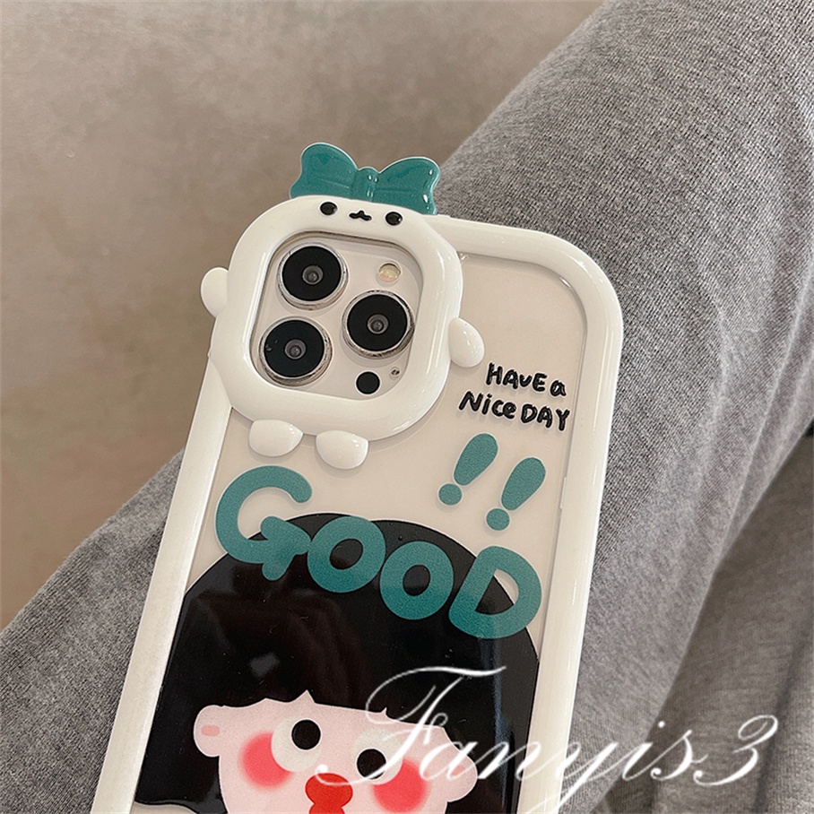 Ốp Điện Thoại Mềm Trong Suốt In Hình Cô Gái Quái Vật Cho iPhone 14 13 12 11 Pro Max X XR Xs Max 8 7 6 6s Plus SE 2020