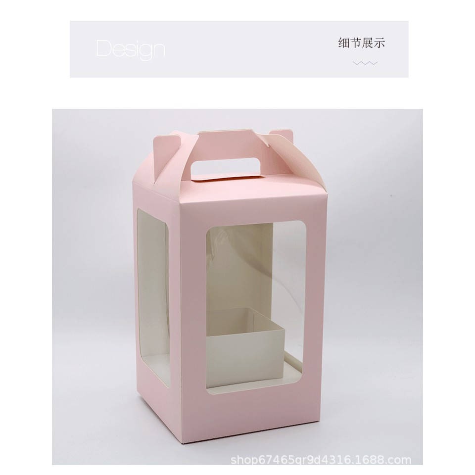 Túi hộp giấy mặt kính đựng hoa | BigBuy360 - bigbuy360.vn