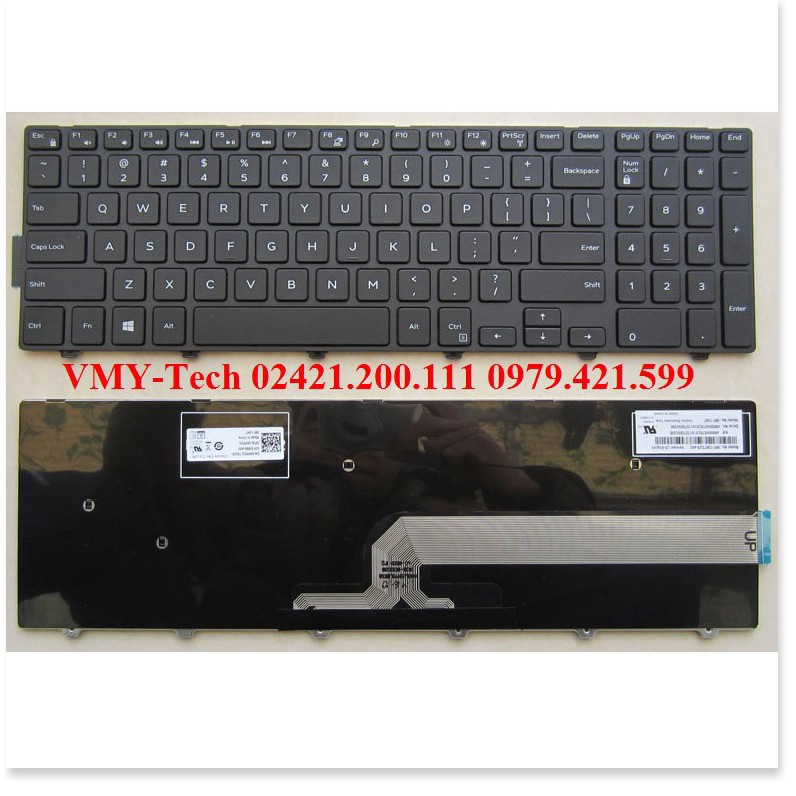 🆕 Bàn phím laptop Dell Inspiron 3551 3558 3559 3541 3542 3543 3567 3568 3567 5545 5542 5547 5555 5559 5748 5749 5758 75