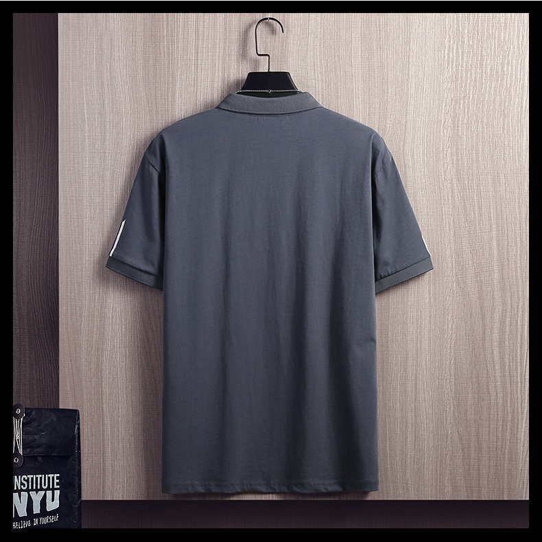 Áo polo Ngắn Tay In Họa Tiết Trẻ Trung Dành Cho Nam