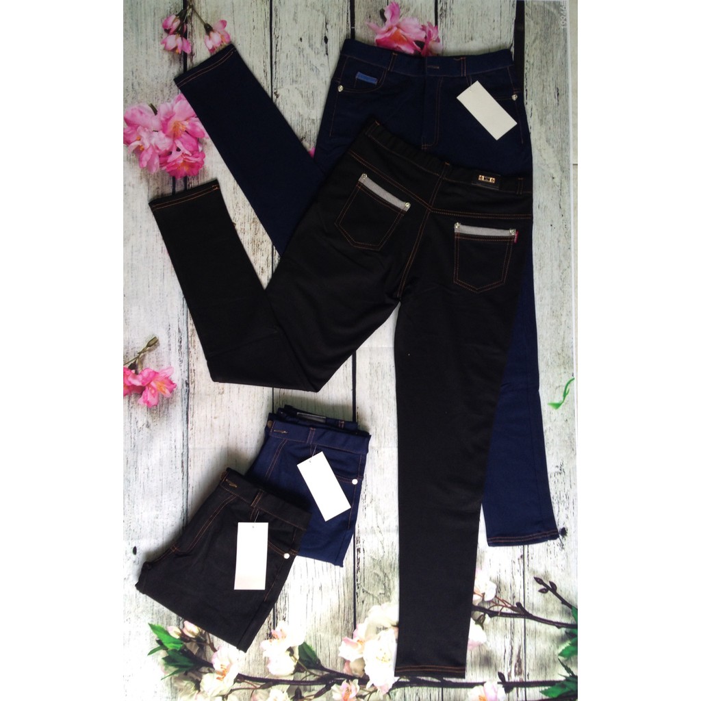 QUẦN LEGGING GIẢ JEAN  ( DÀI - LỠ )