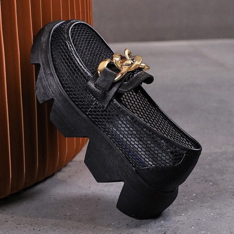 Giày Cao Gót Mũi Tròn Thiết Kế Thoáng Khí Hợp Thời Trang Cho Nữ | BigBuy360 - bigbuy360.vn