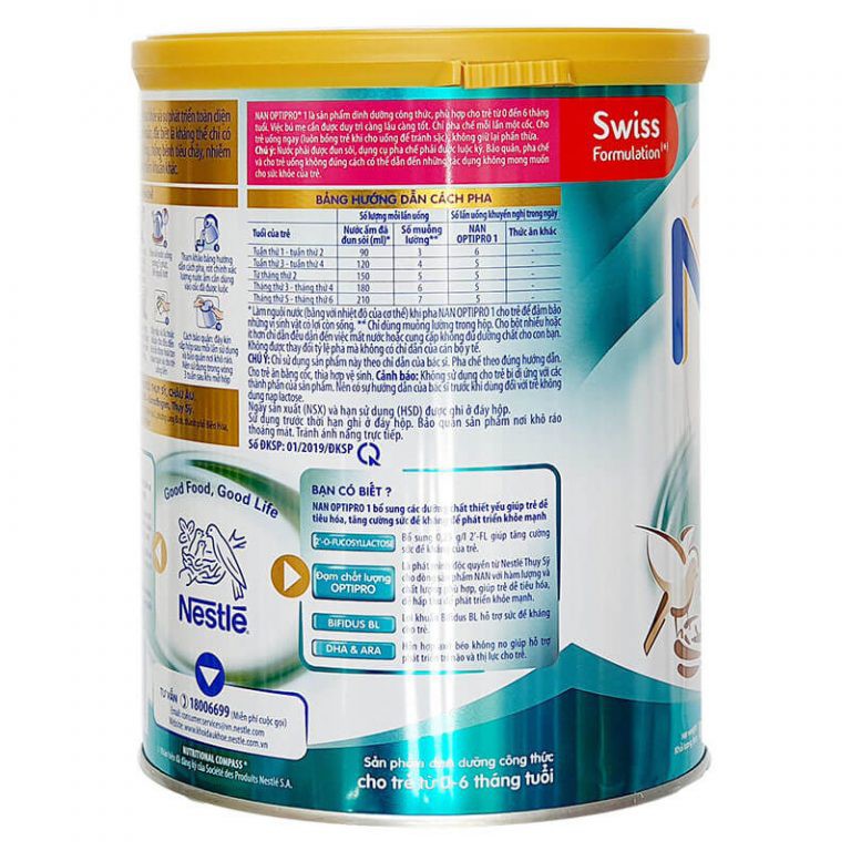Sữa Nan Việt số 4 ( 2-6 tuổi ) 900g date luôn mới
