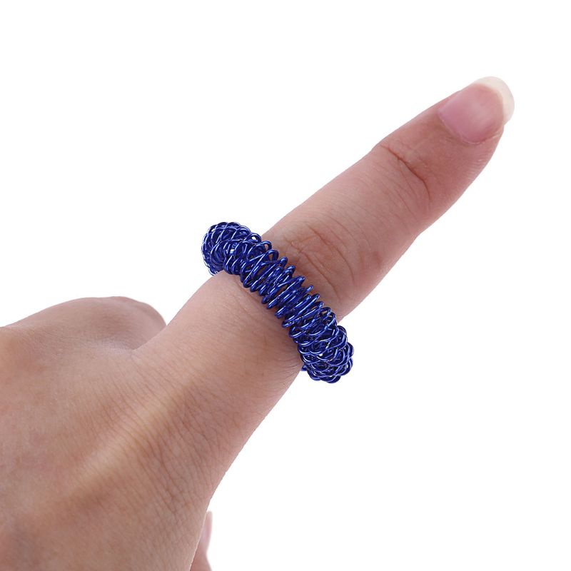 Bộ Vòng Nhẫn Đồ Chơi Spiky Nhiều Màu Sắc Kích Thích Trí Não Cho Bé