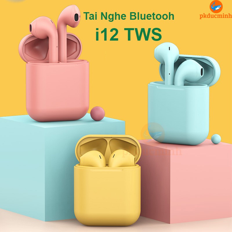 Tai nghe bluetooth inpods i12 TWS, tai nghe không dây dùng cho IOS và Androi