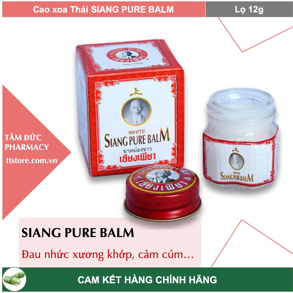 Dầu cù là ông già Thái Lan / Cao xoa ông già Thái Lan / SIANG PURE BALM [Lọ 12g]