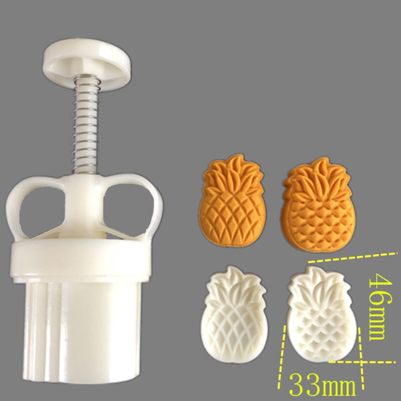 Khuôn Làm Bánh Trung Thu Hình Quả Dứa 25G 125g Tiện Dụng