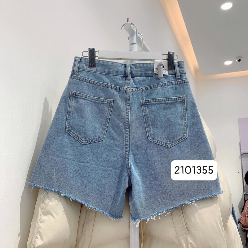 Quần sooc bò dáng lửng ( Ảnh thật shop chụp)