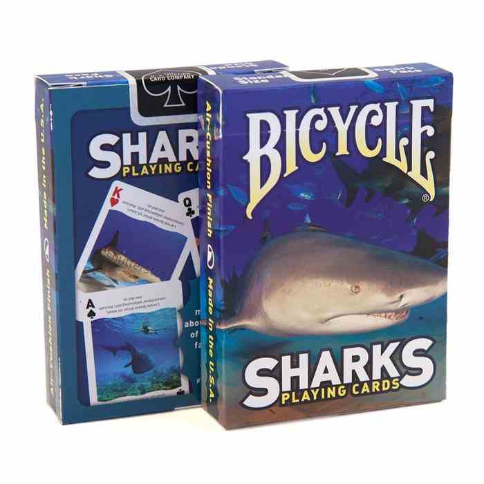 Bài ảo thuật : Bicycle Sharks Playing Cards