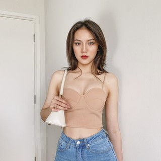 Carmen bra cup croptop - áo 2 dây cúp ngực.