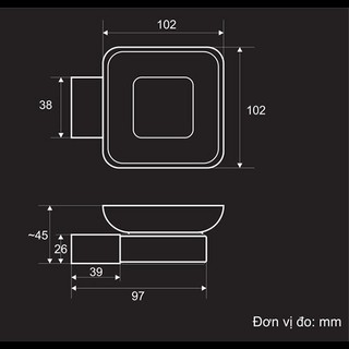 KỆ ĐỰNG XÀ BÔNG ZENTO HC6804