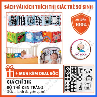 Sách Vải Kích Thích Thị Giác Cho Bé