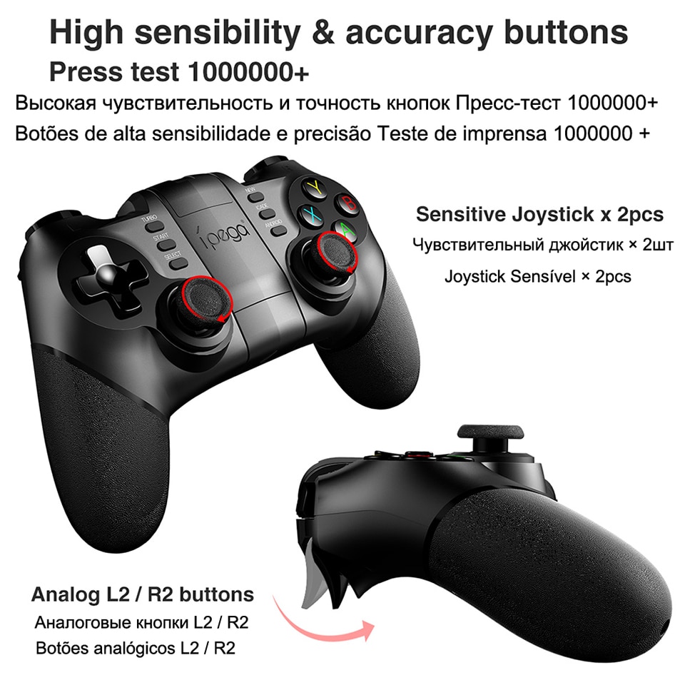 Tay Cầm Chơi Game Bluetooth Ipega Pg-9076 Cho Điện Thoại Android / Pc / Ps3 Vr