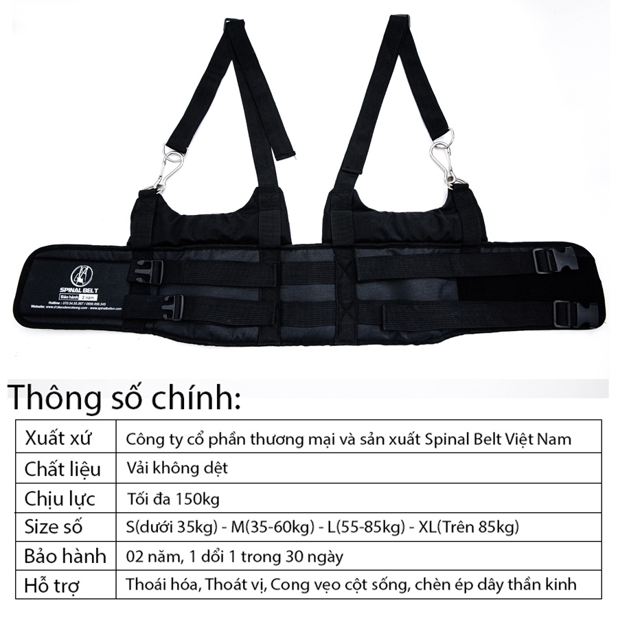 Đai Treo Xà Đơn Kéo Giãn Cột Sống Spinal Belt Dành Cho Người Thoái Hóa, Thoát Vị Đĩa Đệm