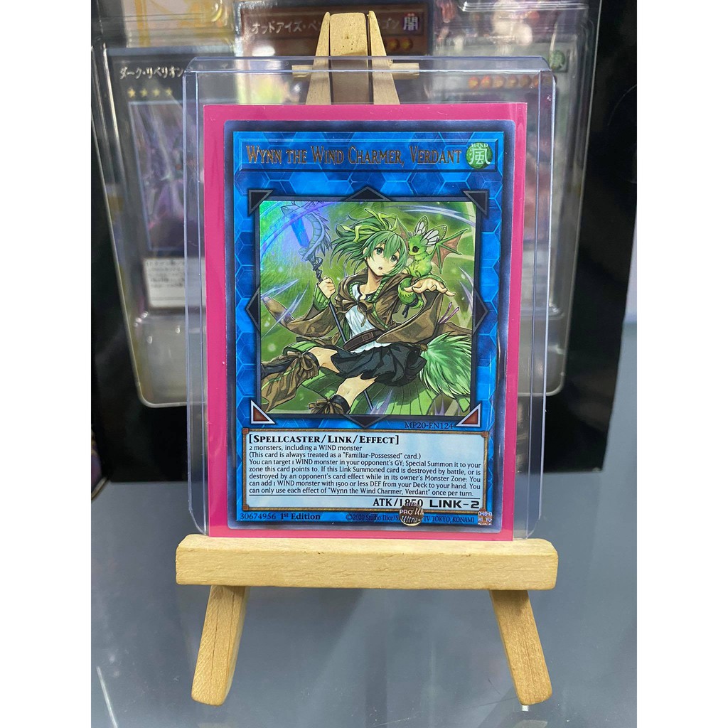 [ Dưa Hấu Yugioh ] Lá bài thẻ bài Wynn the Wind Charmer, Verdant - Ultra Rare - Tặng bọc bài nhựa bảo quản