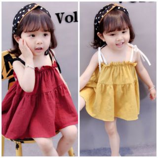 Đầm, váy kiểu dáng babydoll phong cách đáng yêu cho bé gái