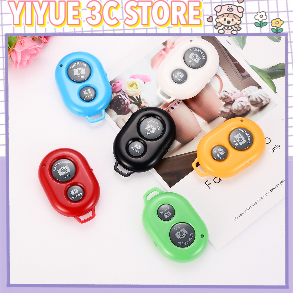 1 Bộ Điều Khiển Chụp Ảnh Từ Xa Kết Nối Bluetooth Không Dây Cho Điện Thoại / Máy Ảnh
