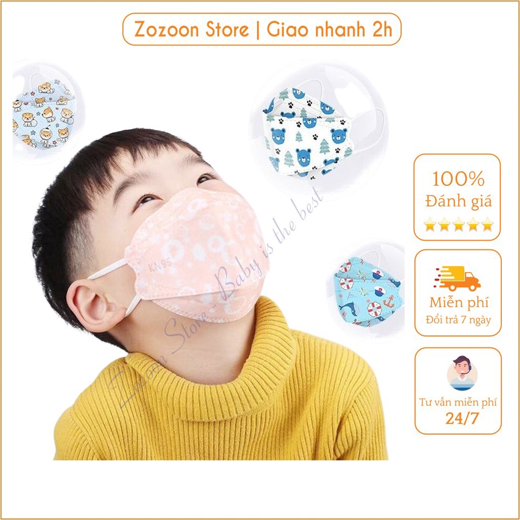 Khẩu trang y tế cho bé KF94 chuẩn mẫu Hàn Quốc giúp bảo vệ tốt hơn so với khẩu trang y tế thường