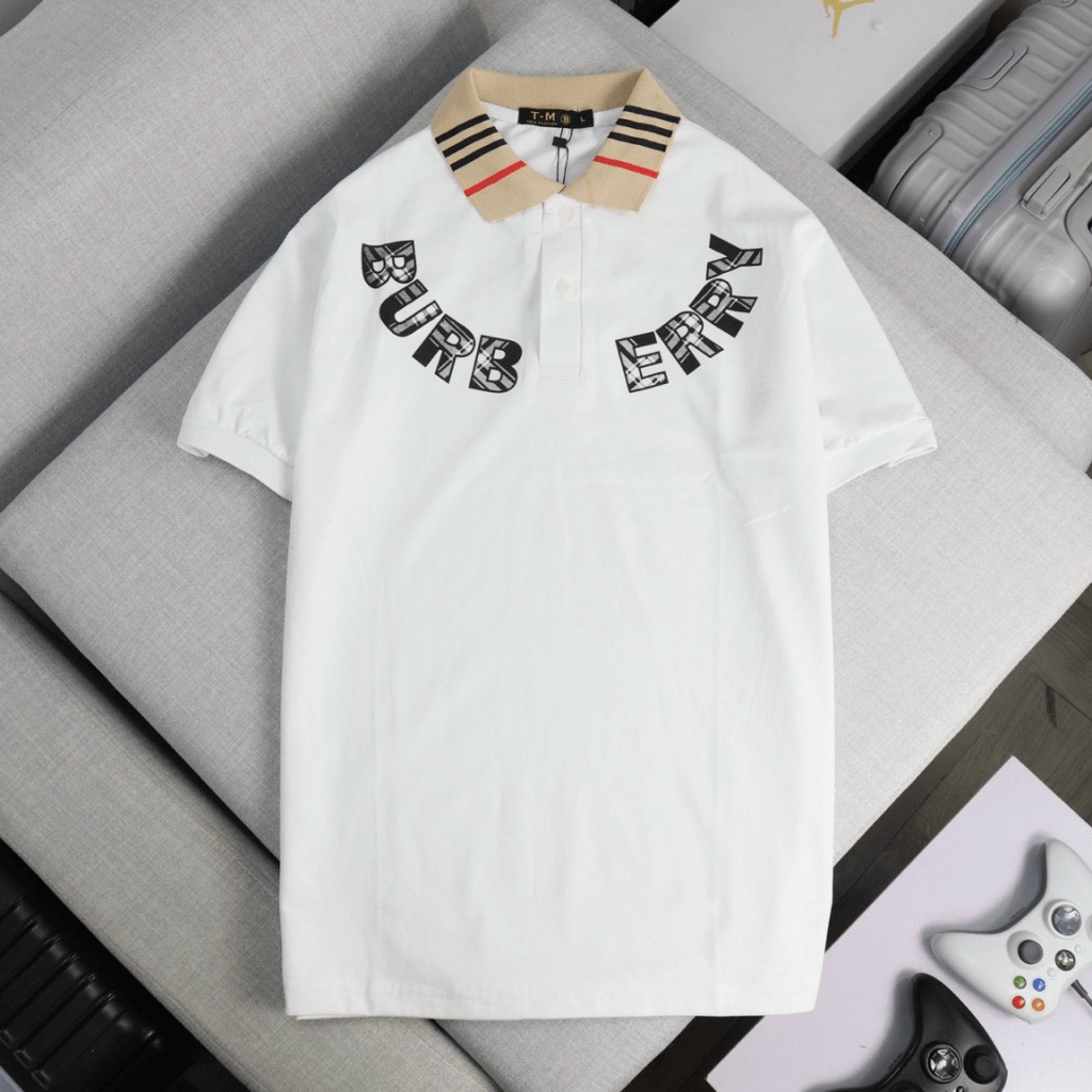 Áo Thun Nam Cổ Trụ Chất Cotton Thấm Hút Tốt Logo Cao Cấp Sịn Sò Phong Chách Trẻ Trung Chuẩn Men NEW UNISEX