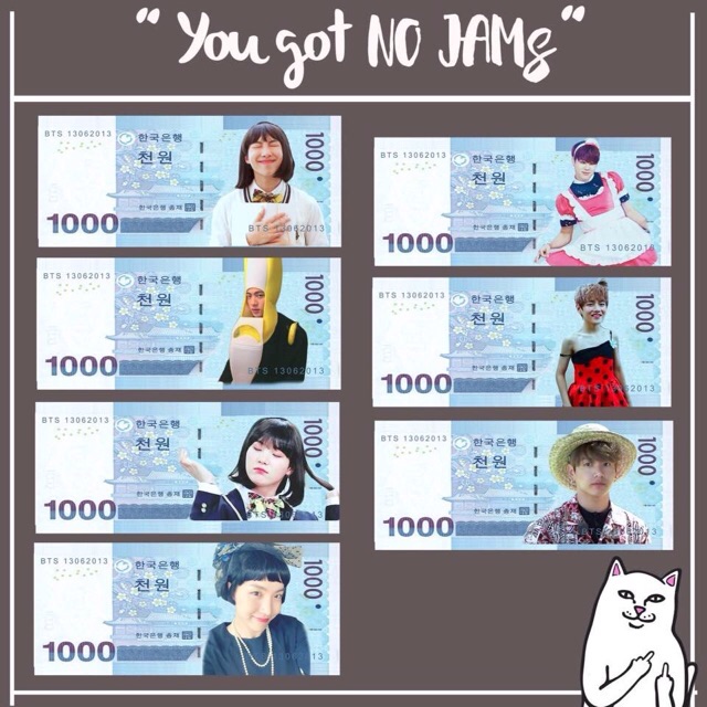 Tiền won dìm BTS