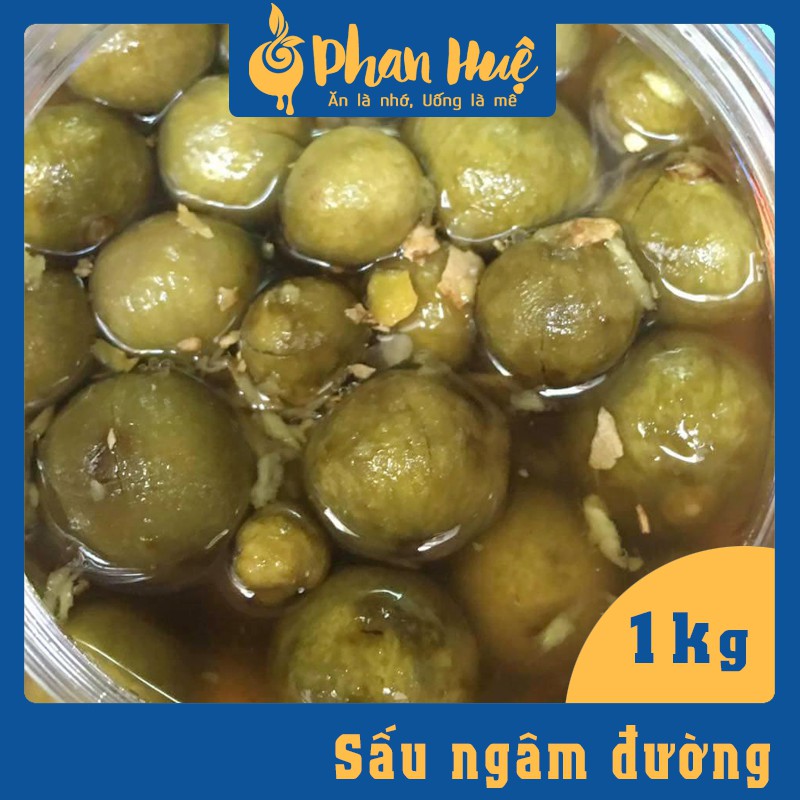 Sấu ngâm đường Phan Huệ Hộp 1Kg. Đặc sản Hà Nội.