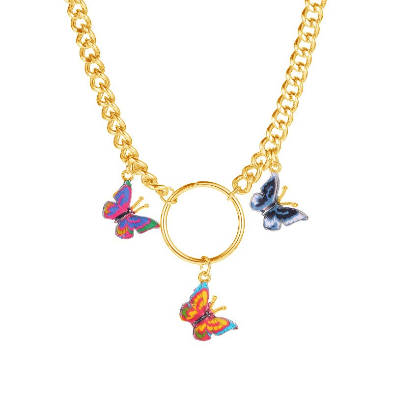 Dây Chuyền Mặt Hình Cánh Bướm Phong Cách Âu Mỹ Thời Trang Mùa Xuân Cho Phụ Nữ