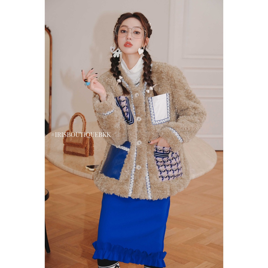 Iris Boutique IC2151140 22/SS Sheep Coat Áo khoác