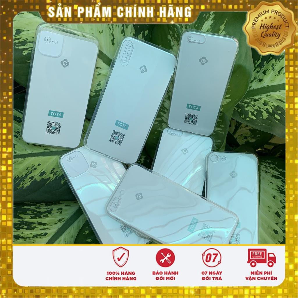 Ốp silicone dẻo trong suốt Tota đủ dòng iPhone 6,6s,7,8,6Plus,,7Plus,8Plus,X,Xr,Xs,Xs Max,11,11Pro,11Pro Max,12 promax