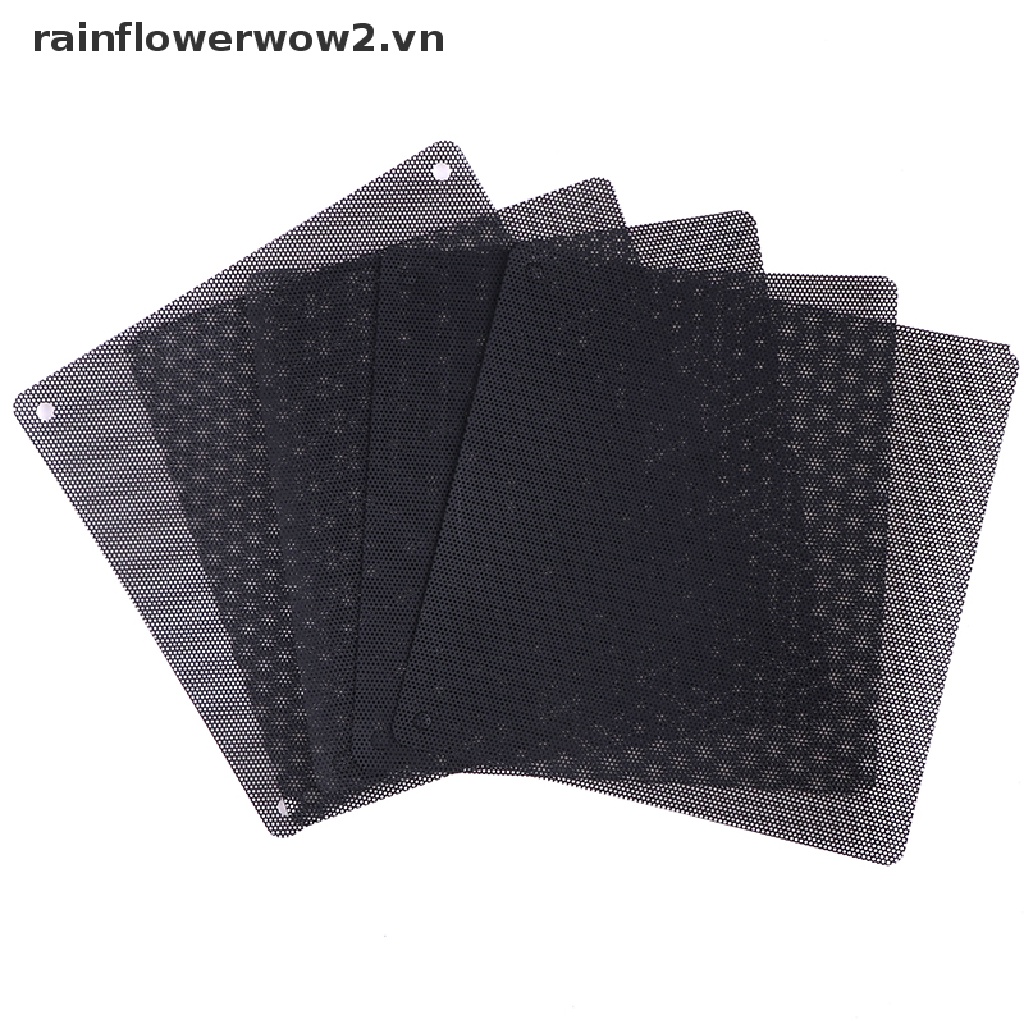 Bộ 5 Lưới Lọc Bằng PVC Chống Bụi Cho Quạt Máy Tính 14cm