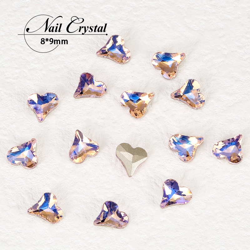 Bộ 10 HạT ĐíNh Trang Trí MóNg HìNh BầU DụC 3D DIY