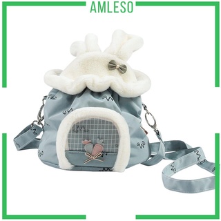 Túi đựng chuột hamster/sóc bay Úc/nhím/thú cưng nhỏ có dây đeo vai có thể điều chỉnh mềm mại ấm áp thoáng khí nhỏ gọn