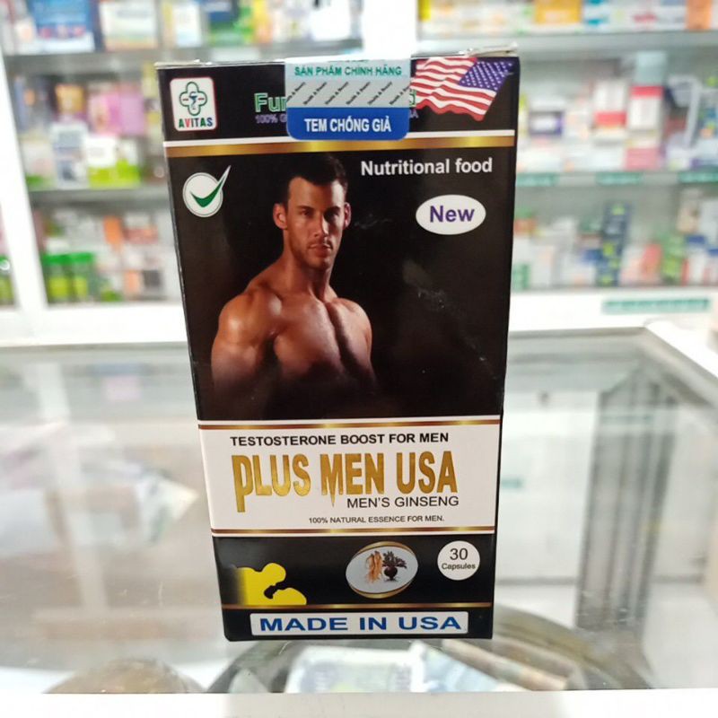 Bổ thận Plus Men USA!!! hộp 30 viên