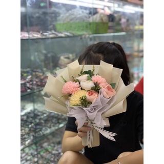 HOA LỤA BÓ SIÊU XINH( ảnh thật )