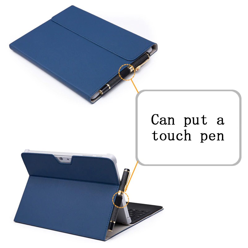 PU Flip Stand Cover For Microsoft Surface Pro 4 5 12.3 inch Case With Pencil Holder Women Men Tablet Shell Sleeve Bag+Po