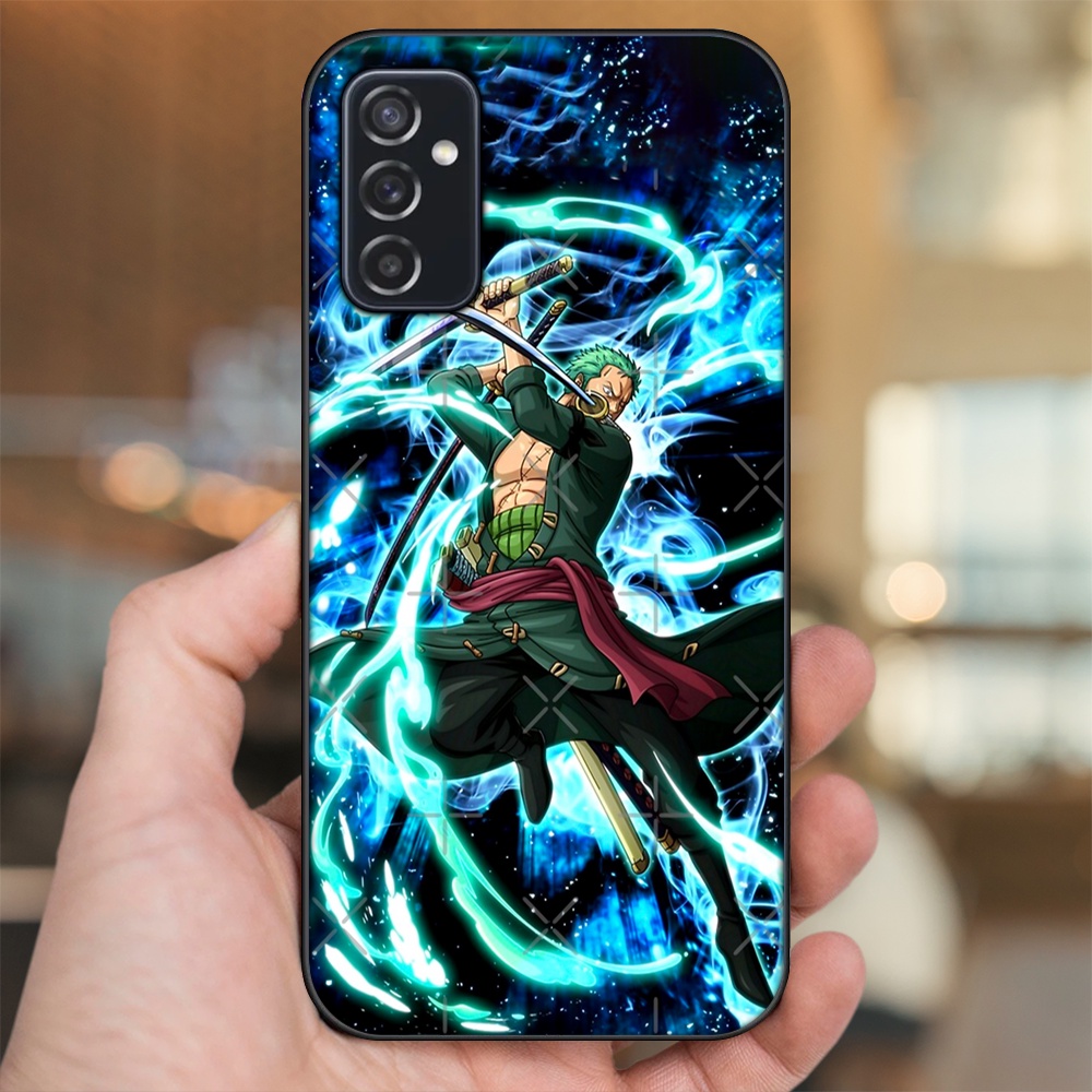 Ốp lưng Samsung M52 viền đen in hình Zoro One Piece