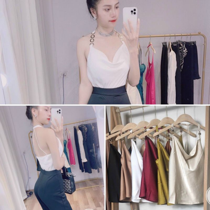 Áo 2dây xích cổ đổ hót hít nóng bỏng, có nhiều màu