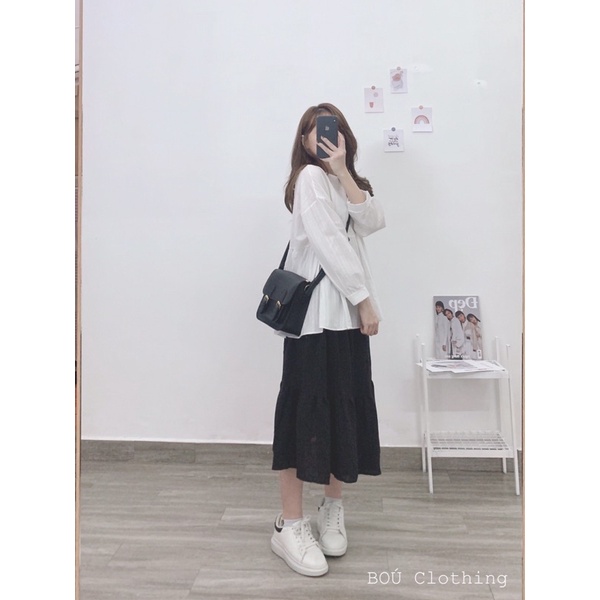 (Ảnh thật) Áo babydoll trơn dành cho nữ