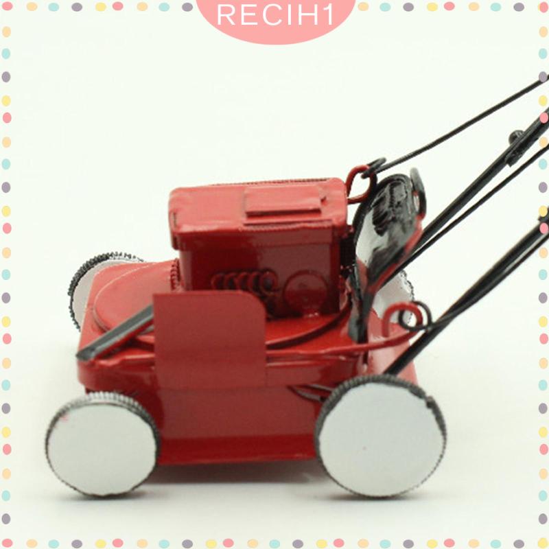 Máy Cắt Cỏ Mini Màu Đỏ Dùng Làm Phụ Kiện Chụp Ảnh Cho Nhà Búp Bê