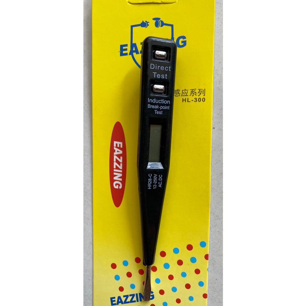 Bút thử điện hiện số, que thử điện loại cao cấp HL-300, tua vít dẹp 2 cạnh