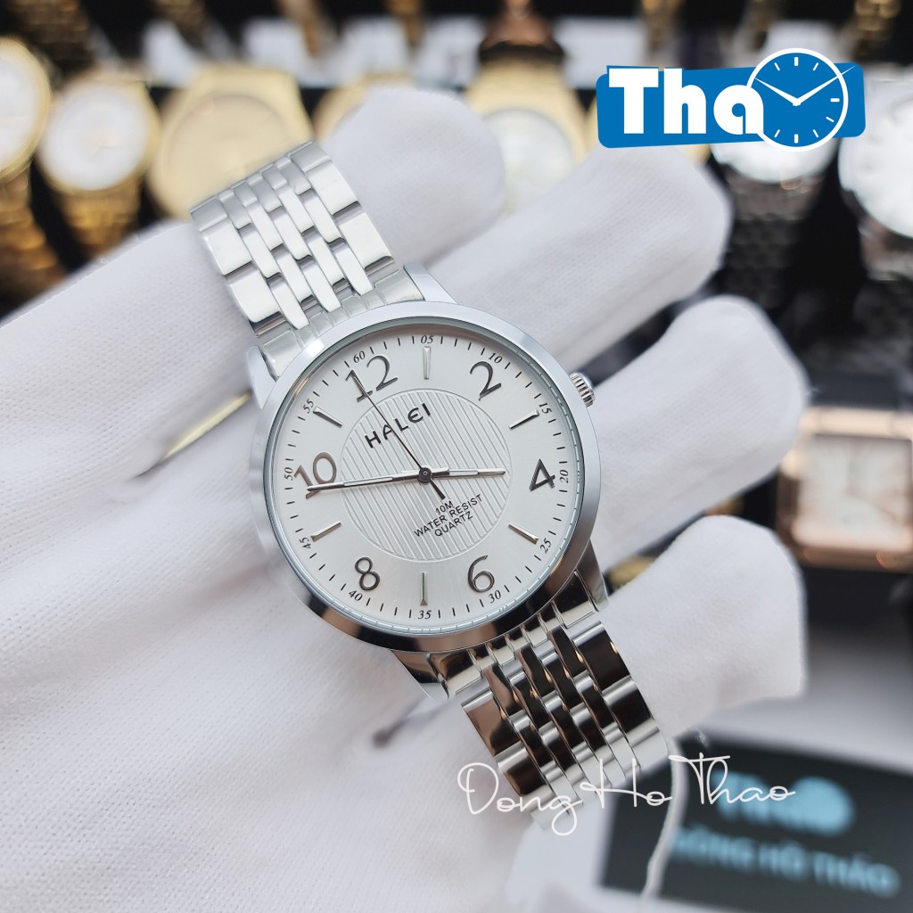 [Mã FAMAYFA2 giảm 10K đơn 50K] Đồng Hồ Cặp Đôi Nam Nữ Halei 484 Dây Trắng Mặt Trắng | BigBuy360 - bigbuy360.vn