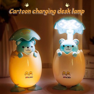 Dễ Thương Đèn Ngủ Led Để Bàn Hình Quả Trứng Vịt Tiết Kiệm Năng Lượng Sạc Usb