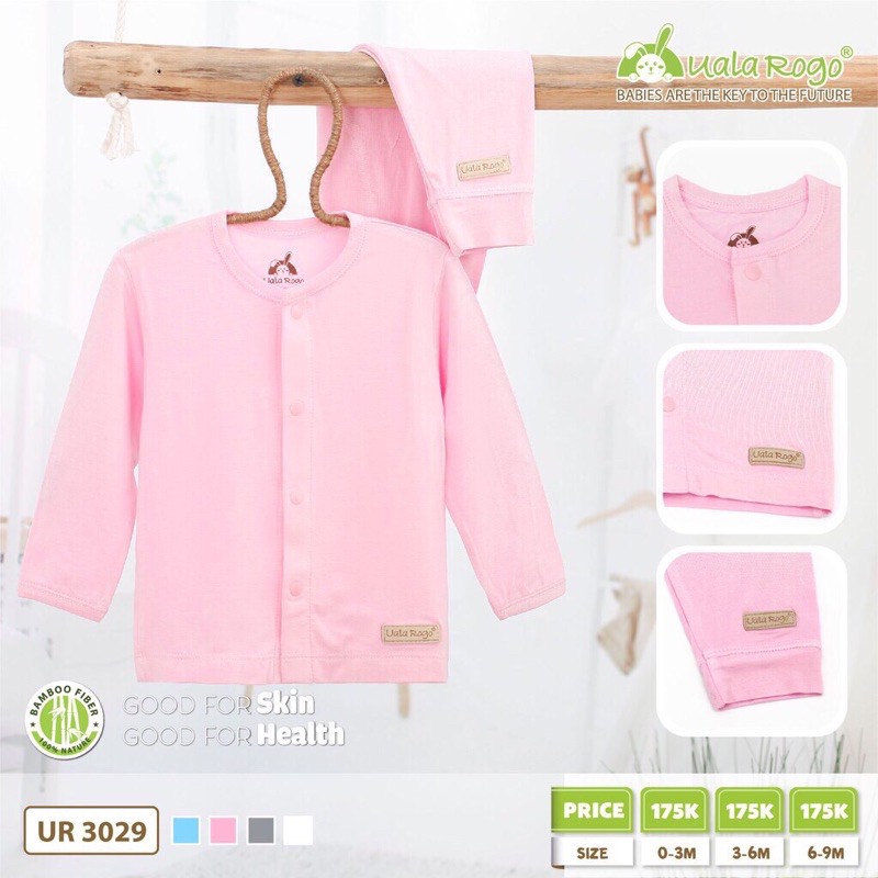 Set quần áo Ualarogo trơn 3-6m