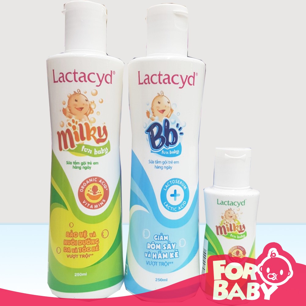 [CHÍNH HÃNG] Sữa tắm gội cho bé Lactacyd Milky