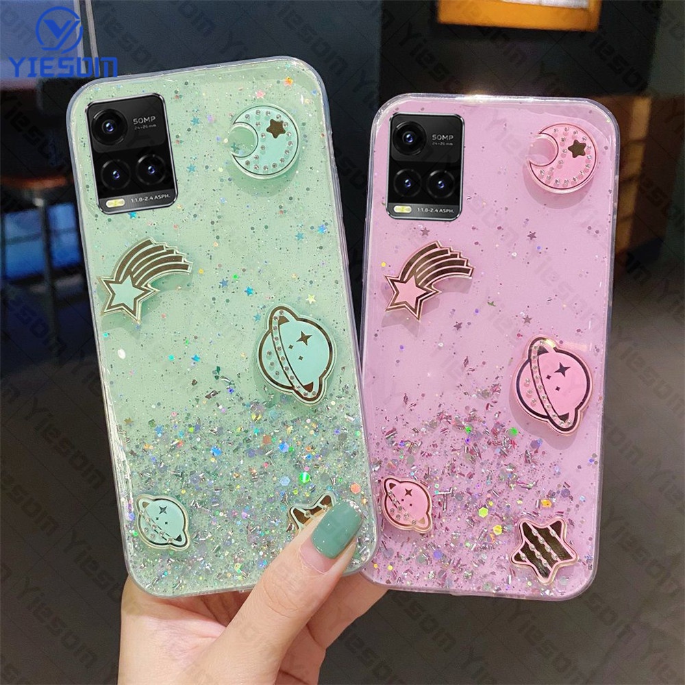 Ốp Điện Thoại Silicon Trong Suốt Sang Trọng Vivo Y21 Y21T Y21S Y33T Y33S Y15S Y15A Y76 Y20 Y20S G Y20i Y12S 2021 Y12A Y20A Y11S Y19 Y17 Y12 Y15 Y11 Y5S